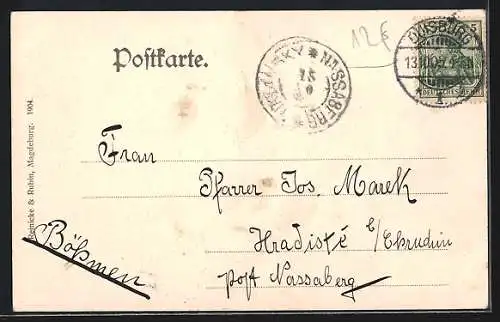 AK Duisburg, Belebte Partie in der Königstrasse