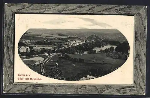 AK Greiz, Blick vom Hischstein