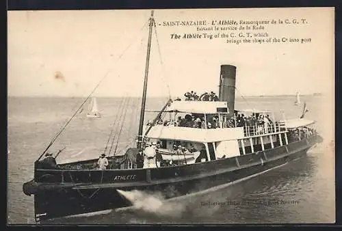 AK Saint-Nazaire, Remorqueur de la C. G. T., faisant le service de la Rade