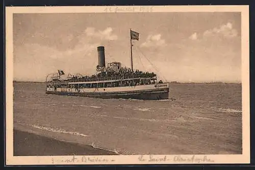 AK Passagierschiff Saint-Christophe faisant la traversée entre Saint-Nazaire et le Mindin