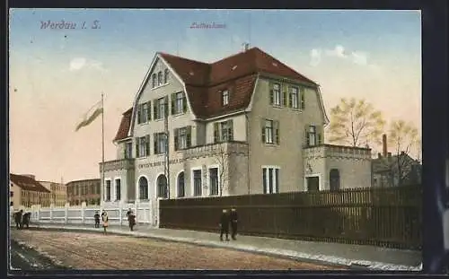 AK Werdau i. S., Blick aufs Lutherhaus