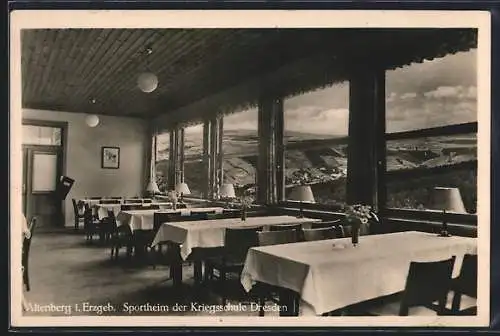 AK Altenberg i. Erzgeb., Sportheim der Kriegsschule Dresden