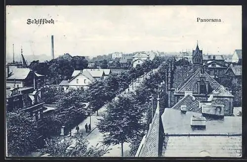 AK Hamburg-Billstedt, Panorama aus der Vogelschau