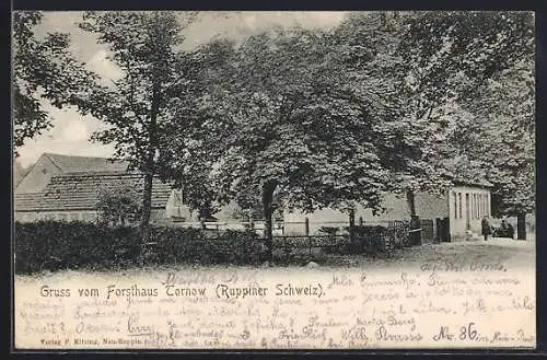 AK Tornow / Neuruppin, Blick aufs Forsthaus Tornow