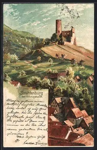 Lithographie Schriesheim, Strahlenburg