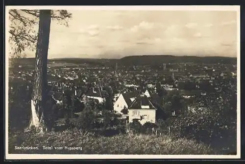 AK Saarbrücken, Totalansicht vom Nussberg