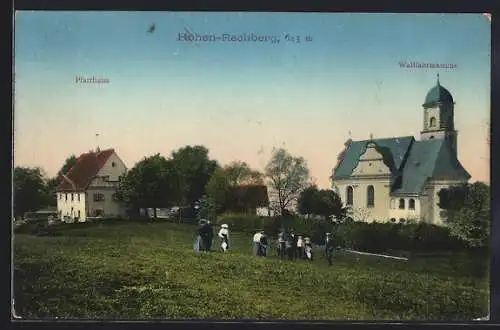 AK Hohen-Rechberg, Pfarrhaus und Wallfahrtskirche