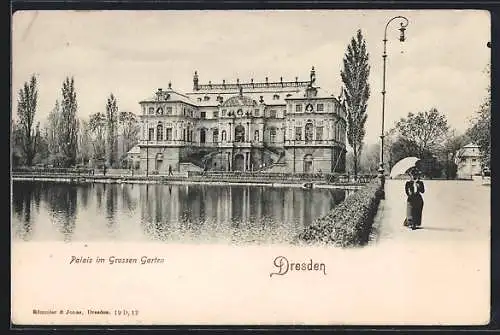 AK Dresden, Palais im Grossen Garten