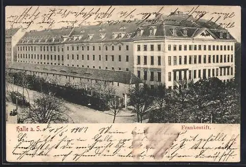 AK Halle a. S., Blick auf den Frankestift