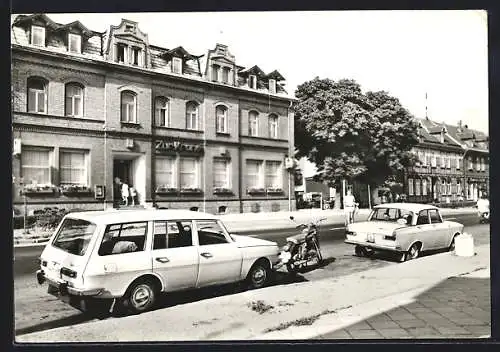 AK Hasselfelde / Harz, FDGB-Ferienheim Zur Krone, Ansicht von der Strasse