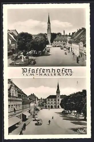 AK Pfaffenhofen / Ilm, Blick über den Marktplatz