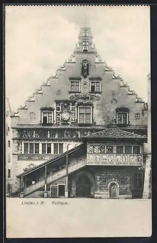 AK Lindau i. B., Blick auf das Rathaus