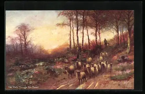 Künstler-AK Raphael Tuck & Sons Nr. 9470: The Path through the forest