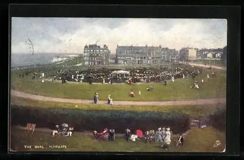 Künstler-AK Raphael Tuck & Sons Nr. : The Oval, Margate