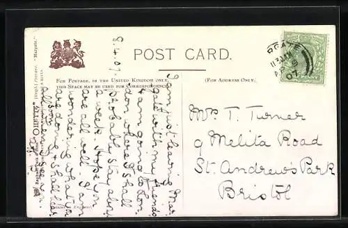 Künstler-AK Raphael Tuck & Sons Nr. : The Oval, Margate