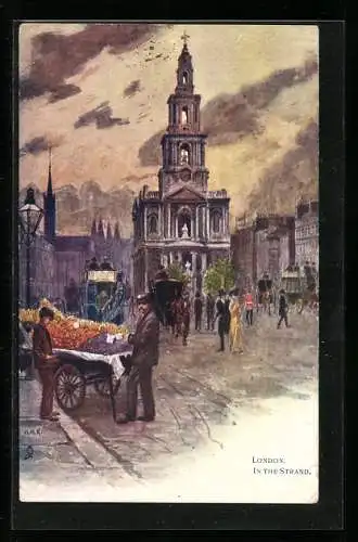 Künstler-AK Raphael Tuck & Sons Nr. 6255: London, In the Strand