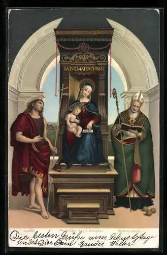 Künstler-AK Stengel & Co. Nr. 29932: Madonna degli Ansidel, Raffaelo Sanzio