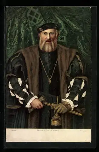 Künstler-AK Stengel & Co. Nr. 29668: Bildnis des Morette, Holbein