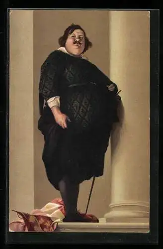 Künstler-AK Stengel & Co. Nr. 29740: Der Feldhauptmann Alessandro del Borro, Velaasquez