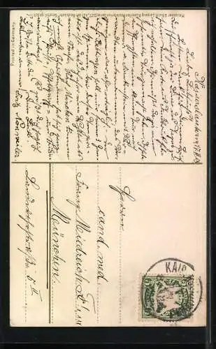 Künstler-AK Meissner & Buch (M&B) Nr. 1527: Bauer kehrt mit Pferd vom Feld zurück