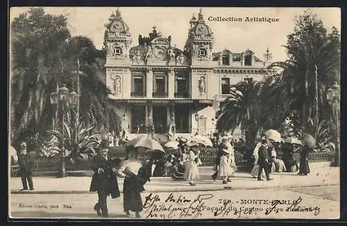 AK Monte-Carlo, Facade du Casino et les Jardin