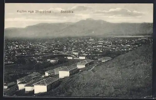 AK Scutari / Shkodra, Blick auf die Stadt