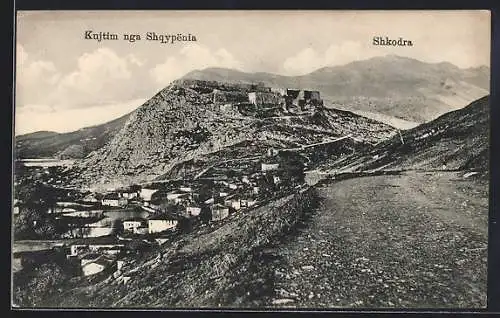 AK Shkodra, Teilansicht mit Festung