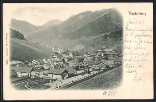 AK Vordernberg, Totale mit Bahnhof