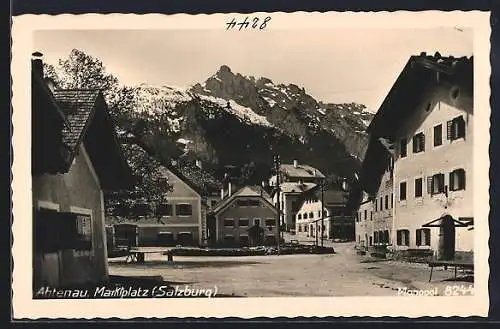 AK Abtenau, Blick auf den Marktplatz