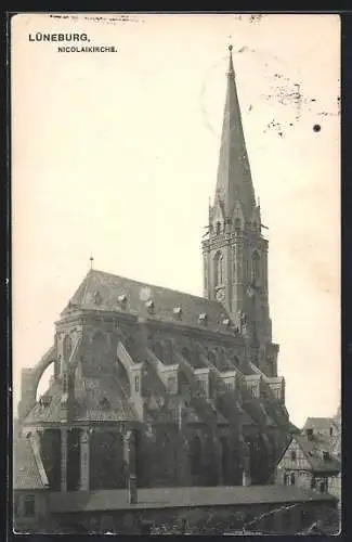 AK Lüneburg, Blick auf die Nicolaikirche