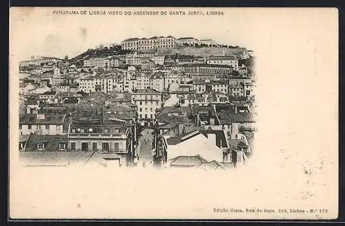 AK Lisboa, Panorama visto do Ascensor de Santa Justa