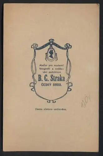 Fotografie B. C. Straka, Ceský Brod, Portrait eines eleganten Paares