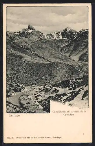 AK Santiago, Campamento en la cueva de la Cordillera