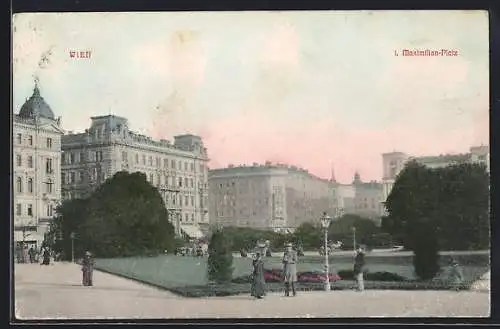 AK Wien, Partie am Maximilian-Platz