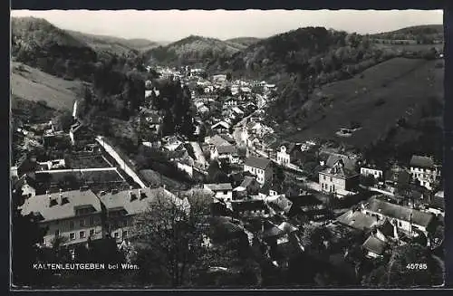 AK Kaltenleutgeben bei Wien, Ortsansicht aus der Vogelschau