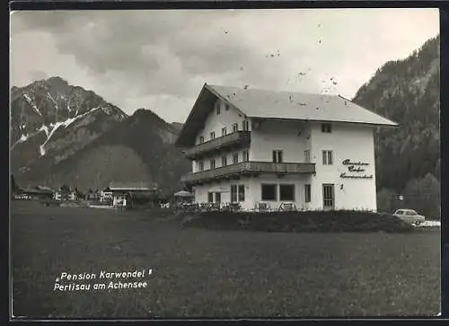 AK Pertisau am Achensee, Pension Café Karwendel, Aussenansicht