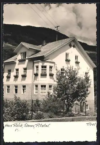 AK Wenns /Pitztal, Haus Röck, Ansicht gegen die Berge