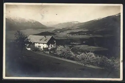 AK Mutters /Tirol, Nockhof aus der Vogelschau