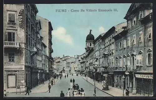 AK Fiume, Corso Re Vittorio Emanuele III.