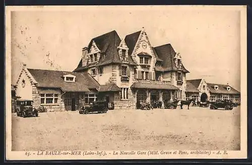 AK Baule-sur-Mer /L.-Inf., La Nouvelle Gare