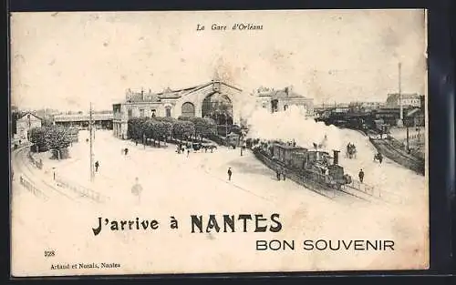 AK Nantes, La Gare d`Orléans