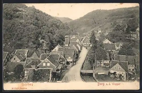 AK Burg a. d. Wupper, Unterburg, Strassenpartie