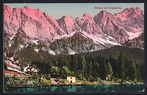 AK Eibsee, Ansicht mit Zugspitze