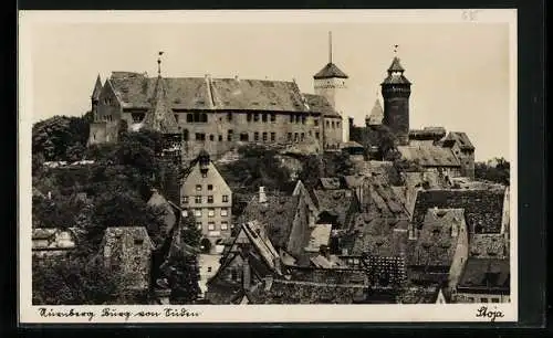 AK Nürnberg, Burg von Süden