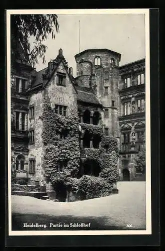 AK Heidelberg, Partie im Schlosshof