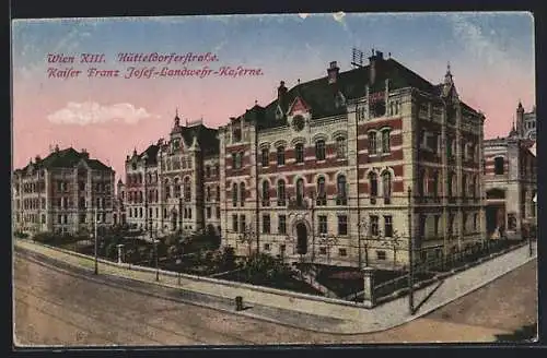 AK Wien, Hütteldorferstrasse, Kaiser-Franz-Josef-Landwehr-Kaserne