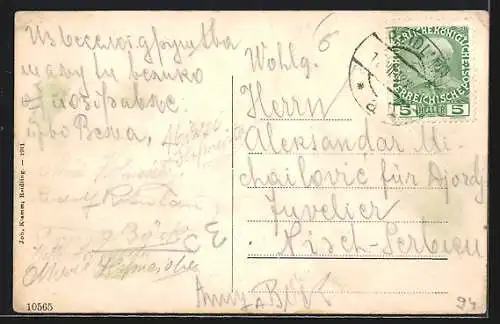 AK Reidling, Sitzenberg, Ortschaft aus der Ferne