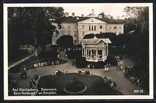 AK Bad Gleichenberg, Beim Kurkonzert am Kurplatz