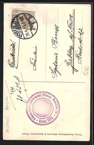 AK Posen / Poznan, Partie am Rathaus