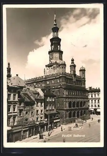 AK Posen / Poznan, Rathaus